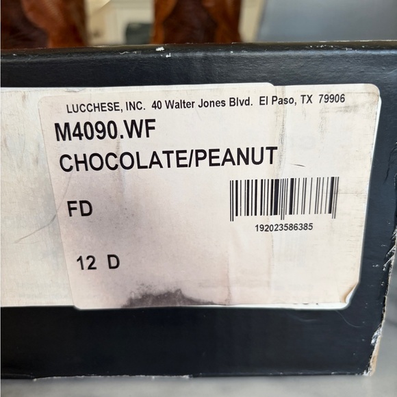 Lucchese Men’s Rudy Boots chocolate/peanut New in box never worn - Picture 7 of 7